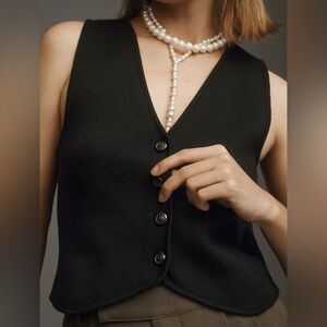 Maeve by Anthropologie Slim Sweater Vest Sz Small